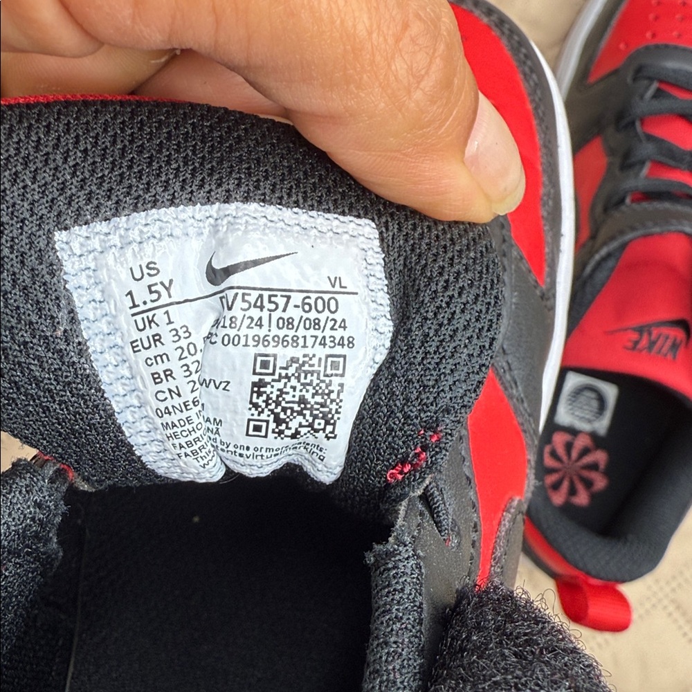 Nike Court Borough Low Redraft Youth Court Sneakers #DV5457-600 - Picture 7 of 7